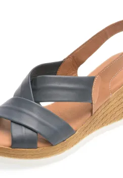 Sandale SHOOZY bleumarin, EV4031, din piele naturala imagine