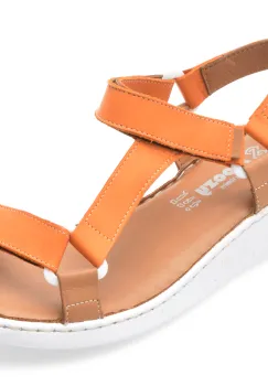 Sandale SHOOZY portocalii, EV4041, din piele naturala imagine