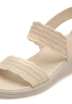 Sandale SKECHERS albe, ARYA, din material textil imagine