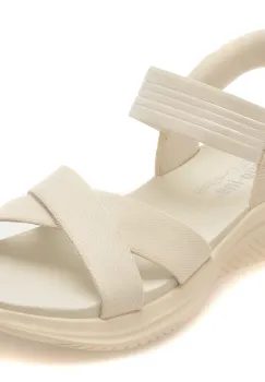 Sandale SKECHERS albe, ULTRA FLEX 3.0, din material textil imagine