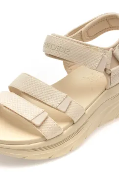 Sandale SKECHERS bej, 119828, din material textil imagine