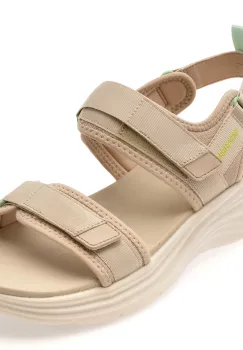 Sandale SKECHERS bej, 120009, din material textil imagine