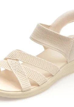 Sandale SKECHERS bej, ARYA, din material textil imagine