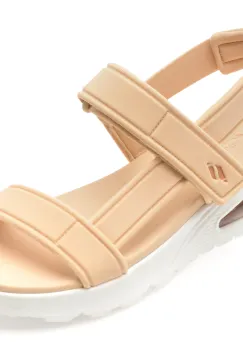 Sandale SKECHERS bej, UNO, din piele ecologica imagine