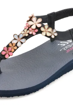 Sandale SKECHERS bleumarin, 32922, din piele ecologica imagine