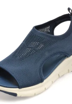 Sandale SKECHERS bleumarin, ARCH FIT, din material textil imagine