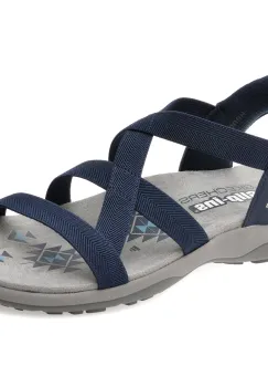 Sandale SKECHERS bleumarin, REGGAE SLIM, din material textil imagine