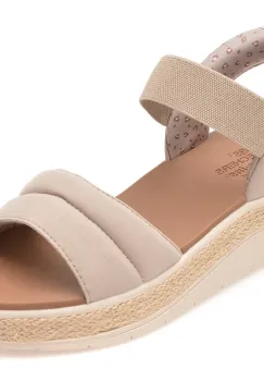 Sandale SKECHERS gri, 114413, din material textil imagine