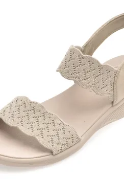 Sandale SKECHERS gri, 163165, din material textil imagine