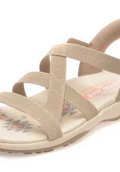 Sandale SKECHERS gri, 163460, din material textil imagine