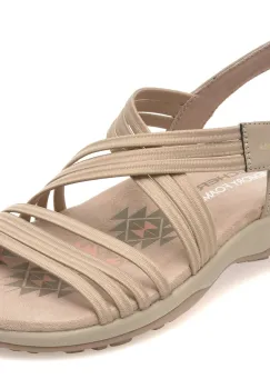 Sandale SKECHERS gri, 164036, din material textil imagine