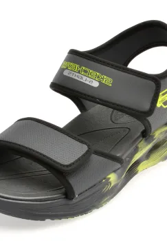 Sandale SKECHERS gri, 407032L, din piele ecologica imagine