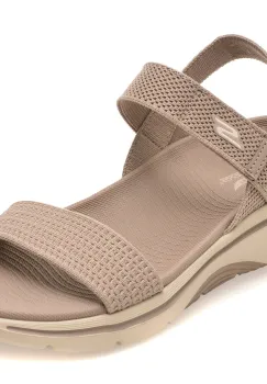 Sandale SKECHERS gri, GO WALK ARCH FIT 2.0, din material textil imagine