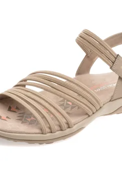 Sandale SKECHERS gri, REGGAE SLIM, din material textil imagine