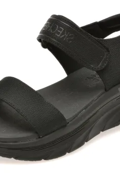 Sandale SKECHERS negre, 119226, din material textil imagine