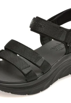 Sandale SKECHERS negre, 119826, din material textil imagine