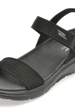 Sandale SKECHERS negre, 140874, din material textil imagine