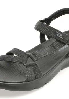 Sandale SKECHERS negre, 141451, din material textil imagine