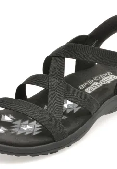 Sandale SKECHERS negre, 163460, din material textil imagine