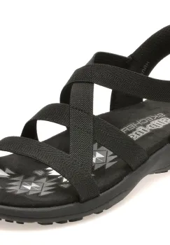 Sandale SKECHERS negre, 163460, din material textil imagine