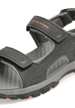 Sandale SKECHERS negre, 204105, din piele ecologica imagine