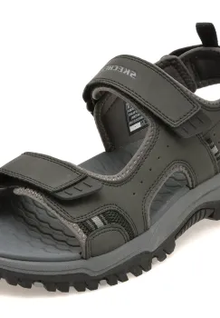 Sandale SKECHERS negre, 205139, din piele ecologica imagine