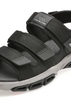 Sandale SKECHERS negre, 210444, din material textil imagine