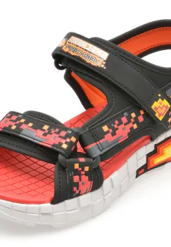 Sandale SKECHERS negre, 402161L, din piele ecologica imagine