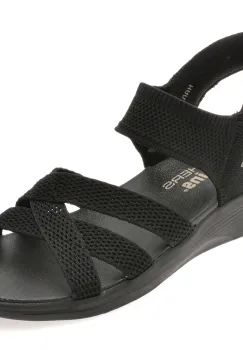 Sandale SKECHERS negre, ARYA, din material textil imagine