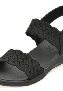 Sandale SKECHERS negre, ARYA, din material textil imagine