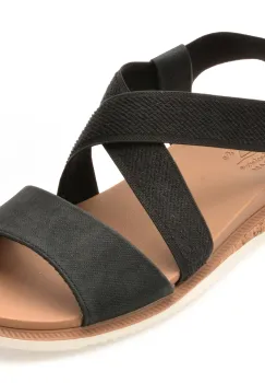 Sandale SKECHERS negre, DESERT KISS LOW, din material textil imagine