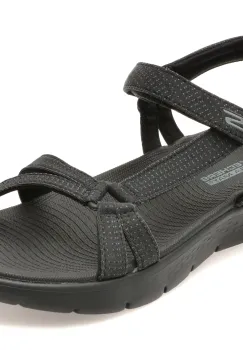 Sandale SKECHERS negre, GO WALK FLEX SANDAL, din material textil imagine