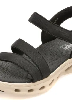 Sandale SKECHERS negre, GO WALK GLIDE-STEP 2.0, din material textil imagine