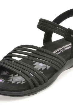 Sandale SKECHERS negre, REGGAE SLIM, din material textil imagine