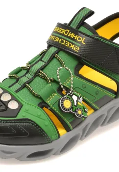 Sandale SKECHERS verzi, 407070L, din piele ecologica imagine
