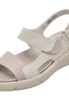 Sandale SUAVE gri, 12534, din piele naturala imagine
