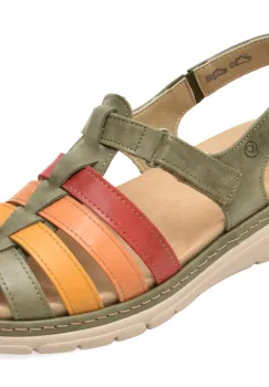 Sandale SUAVE kaki, 12516, din piele naturala imagine