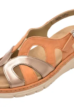 Sandale SUAVE maro, 12503, din piele naturala imagine