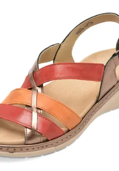 Sandale SUAVE multicolor, 18006, din piele naturala imagine