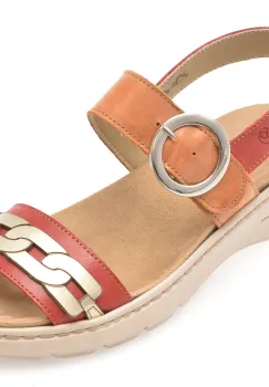 Sandale SUAVE multicolor, 20000, din piele naturala imagine