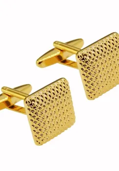 Butoni camasa, BN015, model patrat, Auriu imagine