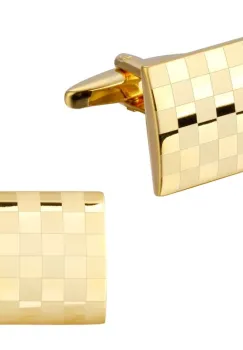 Butoni camasa, BN022, model patrat, Auriu imagine