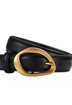 Curea dama C-192, piele naturala, Neagra imagine