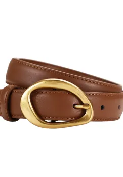 Curea dama C-193, piele naturala, Maro imagine