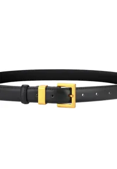 Curea dama C-194, piele naturala, Neagra imagine