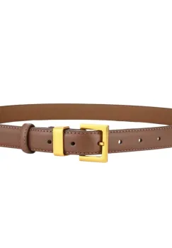 Curea dama C-195, piele naturala, Maro imagine