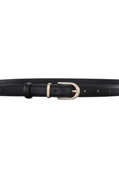 Curea dama C-209, piele naturala, Neagra imagine