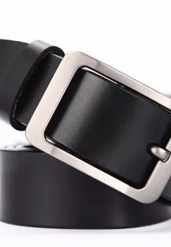 Curea pentru barbati C-98, piele naturala, Negru imagine