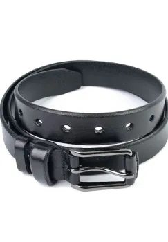 Curea pentru dama 2149, piele naturala, 110 cm, Negru imagine