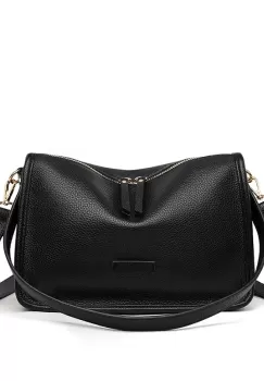 Geanta dama, Ailith GT2386, piele naturala, Negru imagine